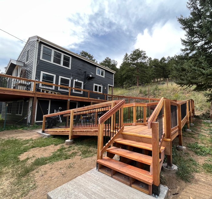 Massive Ramp, steps, deck handicap access